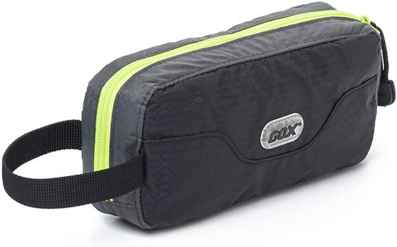 GOX Travel Small Toiletry Bag for Men Nylon Dopp Kit Medicine Bag Travel Organizer Pouch Shave Kits for Teens Toiletry Essentials Bathroom Compact (Turquoise, 9.8 * 4.3 * 3.3 Inches)