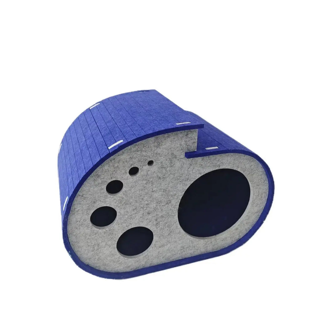 Cozy Cave Waterproof Cat Bed with Space-Saving Design - Detachable Pet Nest for Cats and Dogs