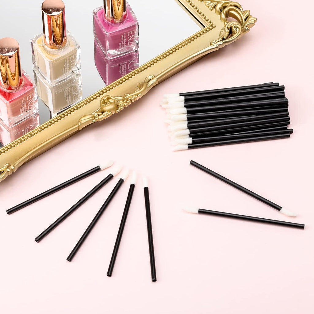200 Disposable Lip Wands - Lint-Free Lip Brushes for Effortless Lipstick & Gloss Application - 200 Pack Beauty Tool