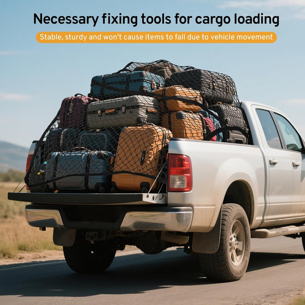 Cargo Net for Ford F150, F250, F350 Super Duty Pickup Truck Bed (2000-2025)