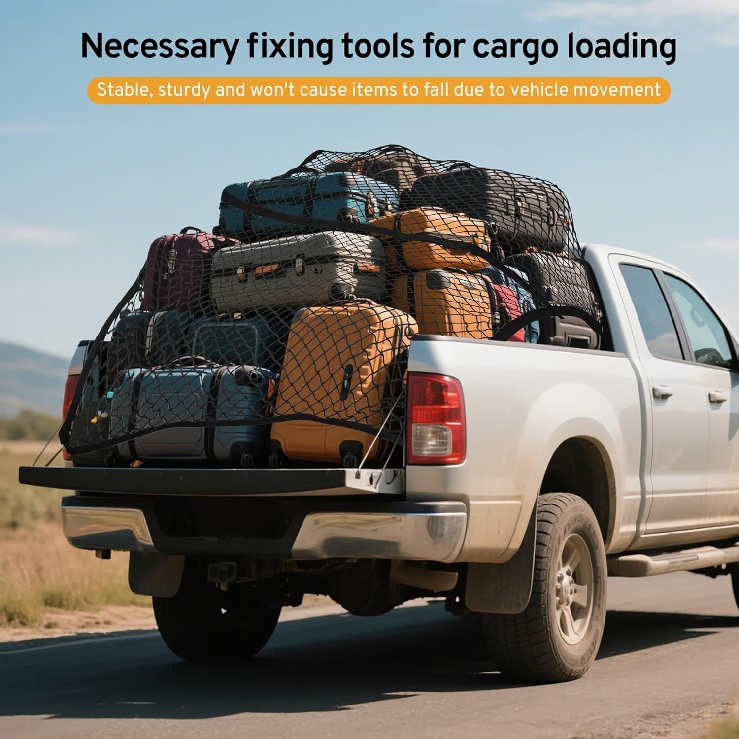 Cargo Net for Ford F150, F250, F350 Super Duty Pickup Truck Bed (2000-2025)