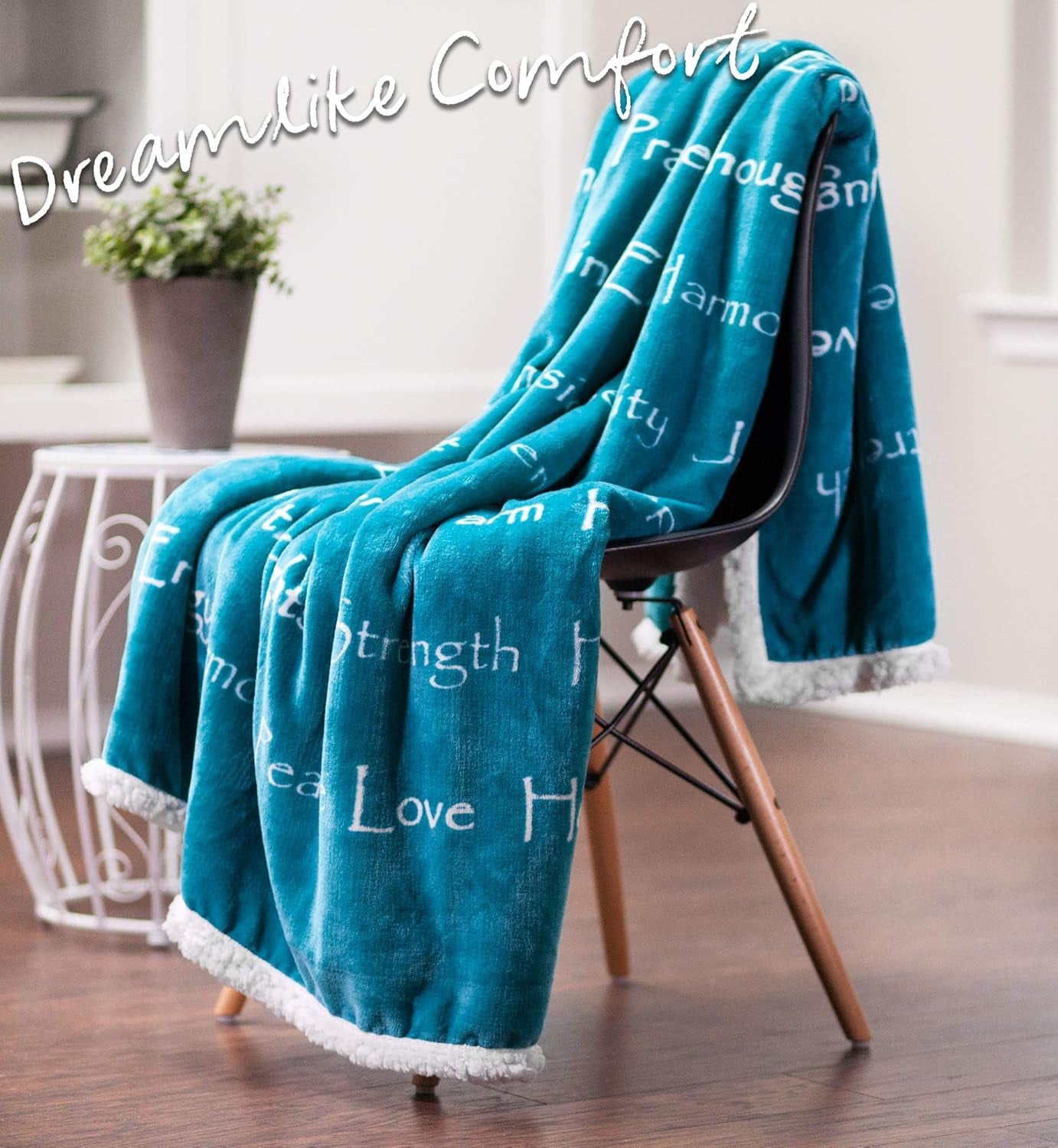 Chanasya Premium Healing Warm Hugs Blanket - Comforting Gift for Cancer Patients - Teal Twin Size for Positive Energy and Support