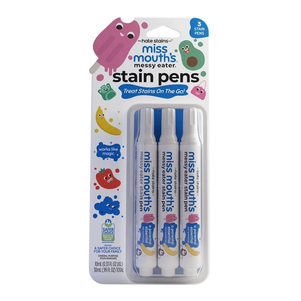 Gentle Stain Treater Pen Set by Miss - Ideal for Baby Messes, 3 Pack