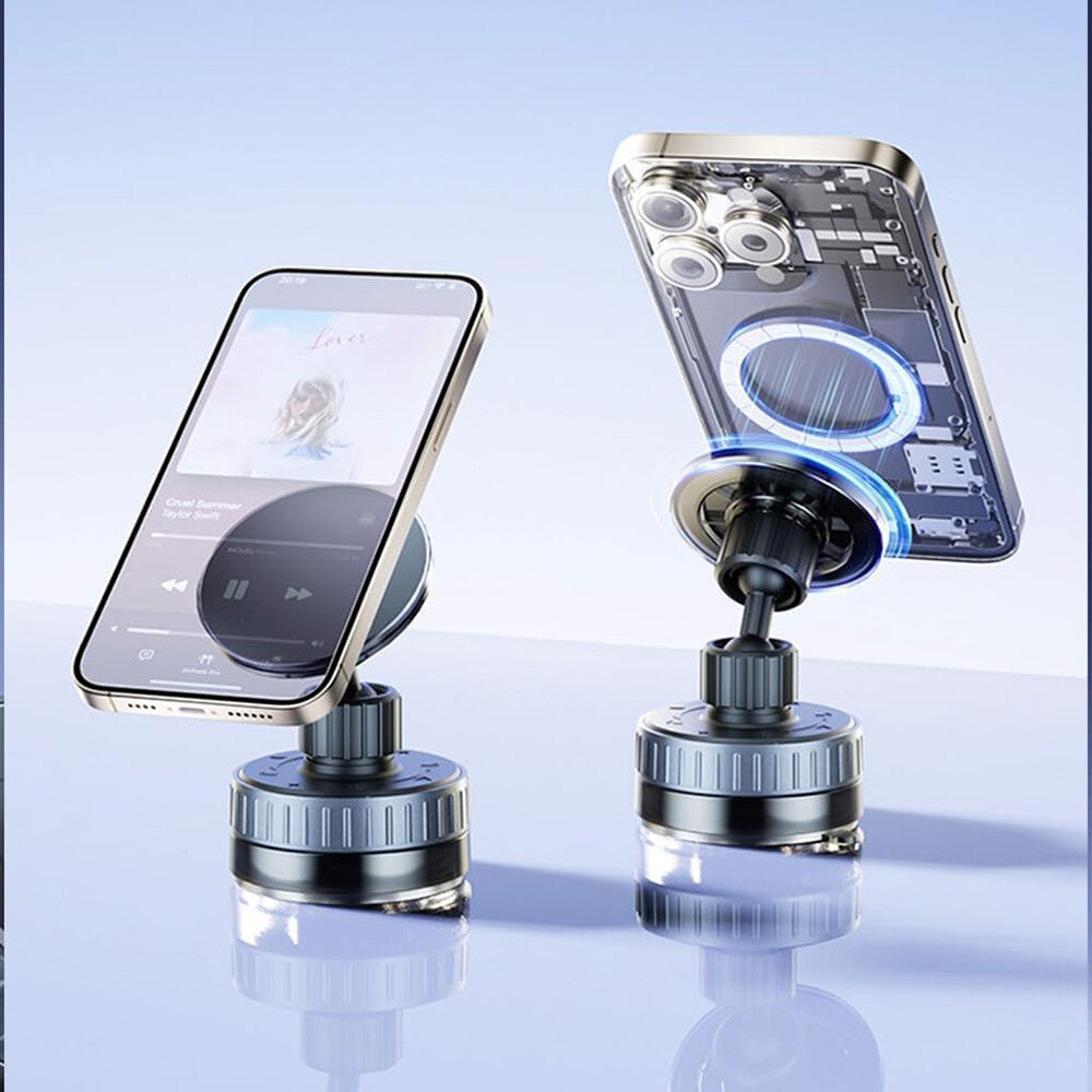 Magnetic Vacuum Car Phone Holder and Wall/Table Mount for MagSafe Compatibility
