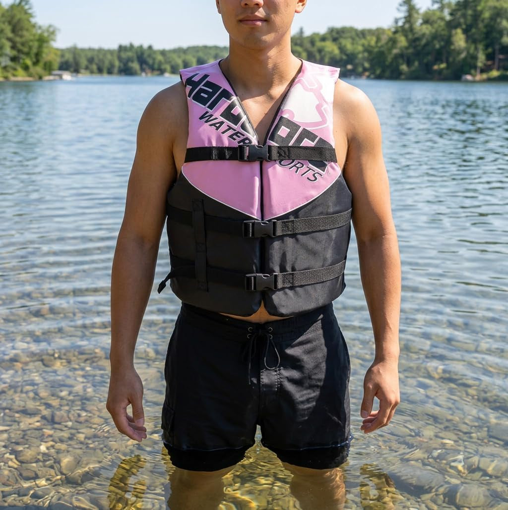Hardcore Coast Guard Type III PFD for Youth Child Teen Adult; Life Vest Flotation Device; Life Jacket Paddle Vest for Big Kids, Jet Ski, Wakeboard, Hardshell Kayak Life Jacket