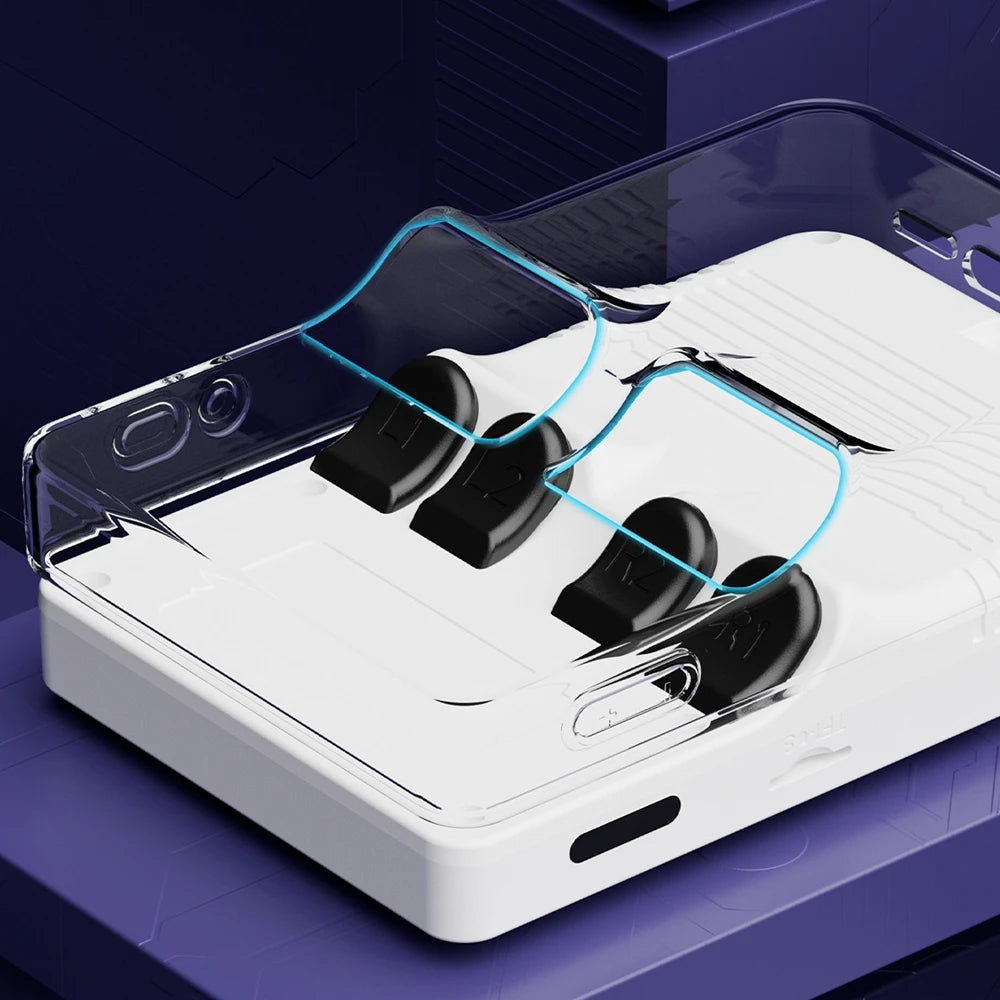Transparent TPU Protective Case for ANBERNIC R36S Handheld Game Console - Drop-Proof Soft Shell Cover for Gaming Accessories