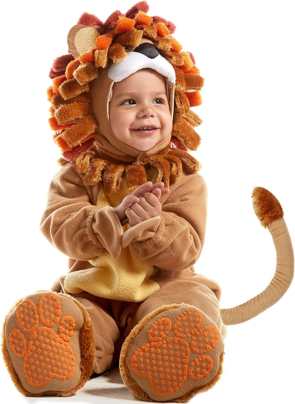 Adorable Spooktacular Creations Halloween Lion Costume for Toddlers with Toy Zebra - Perfect for Baby Dress-Up Parties!