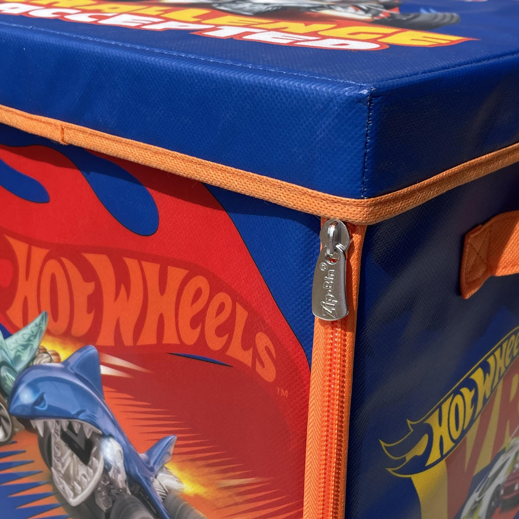 Hot Wheels Zipbin 300-Car Storage Cube and Playmat - Durable Toy Organizer