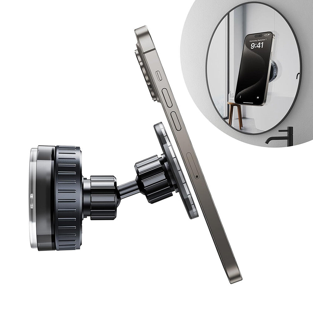 Magnetic Vacuum Car Phone Holder and Wall/Table Mount for MagSafe Compatibility