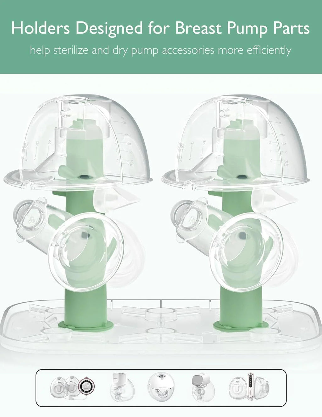 Momcozy 3 Layers Large Bottle Sterilizer and Dryer, Fast Sterilize and Dry