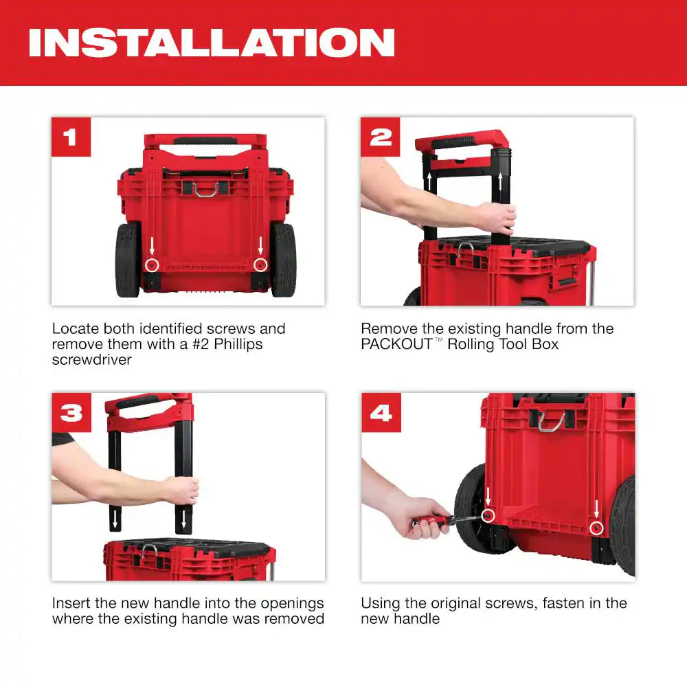 PACKOUT Low-Profile Handle for PACKOUT Rolling Tool Box