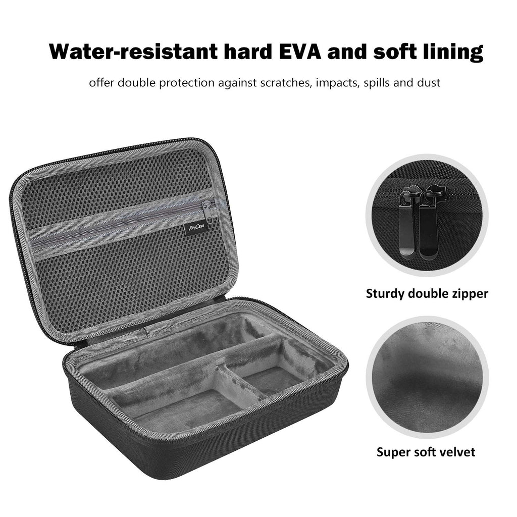 Procase Hard Travel Case for Norelco Multigroom Series 3000 5000 7000 MG3750 MG5750/49 MG7750/49 Men'S Electric Trimmer Shaver and Attachments -Black
