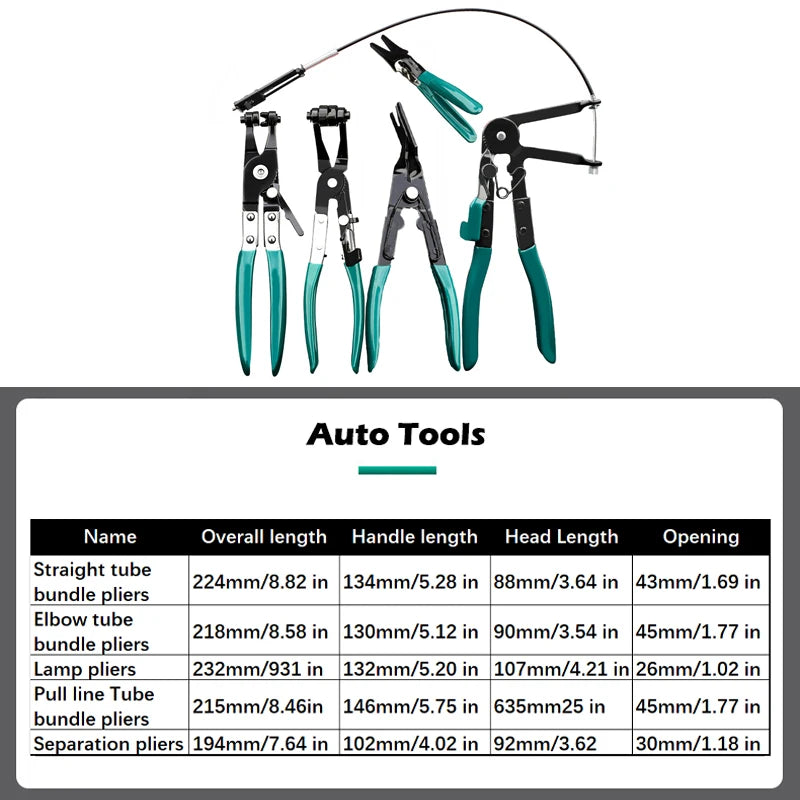 Tube Bundle Pliers Lamp Pliers Pull Line Tube Bundle Pliers Separation Pliers Automotive Mechanical Workshop Tools Hand Tools