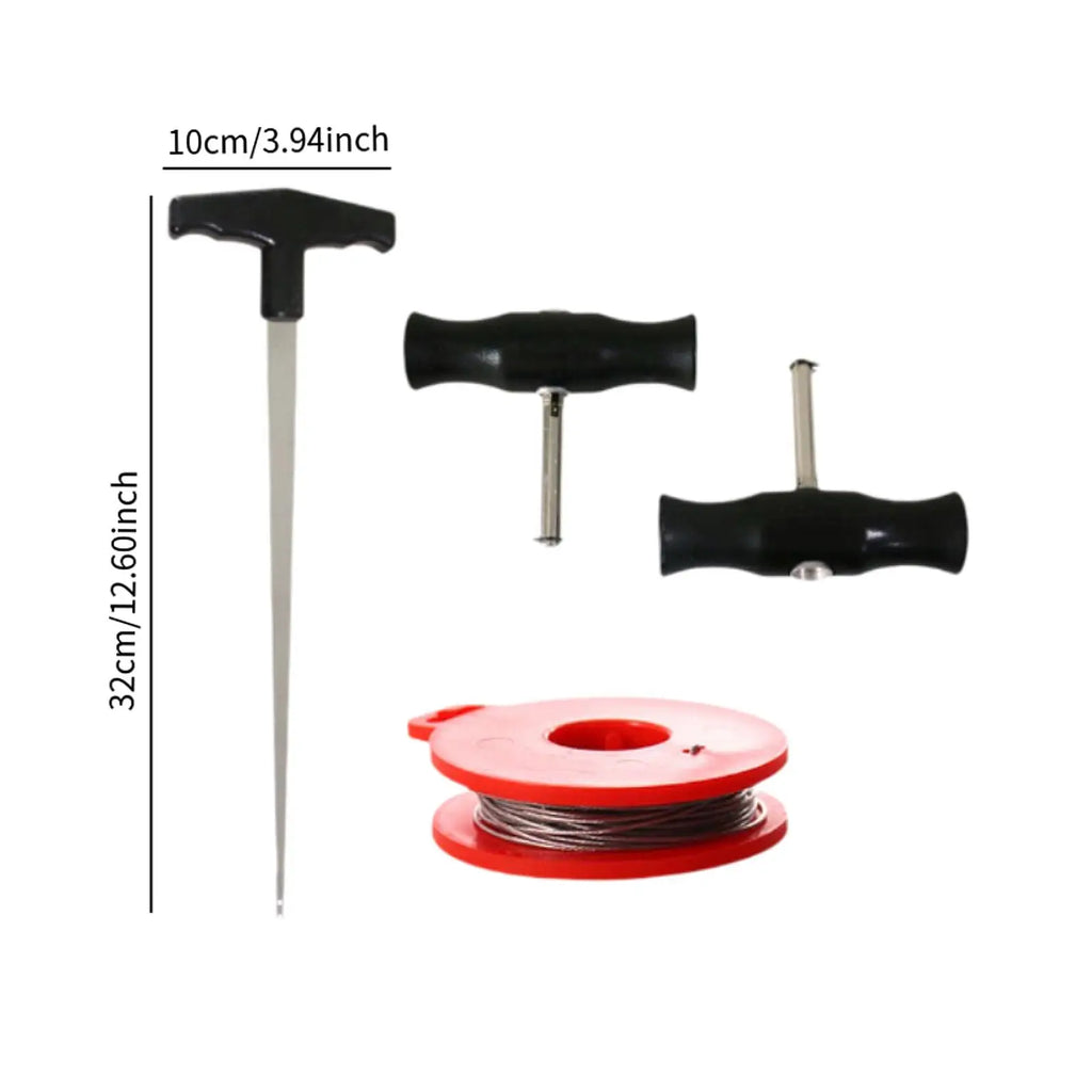 Car Windshield Removal Tools Set Compact with Steel Wire Quality Comfortable Grip Automotive Wind Glass Remover Universal