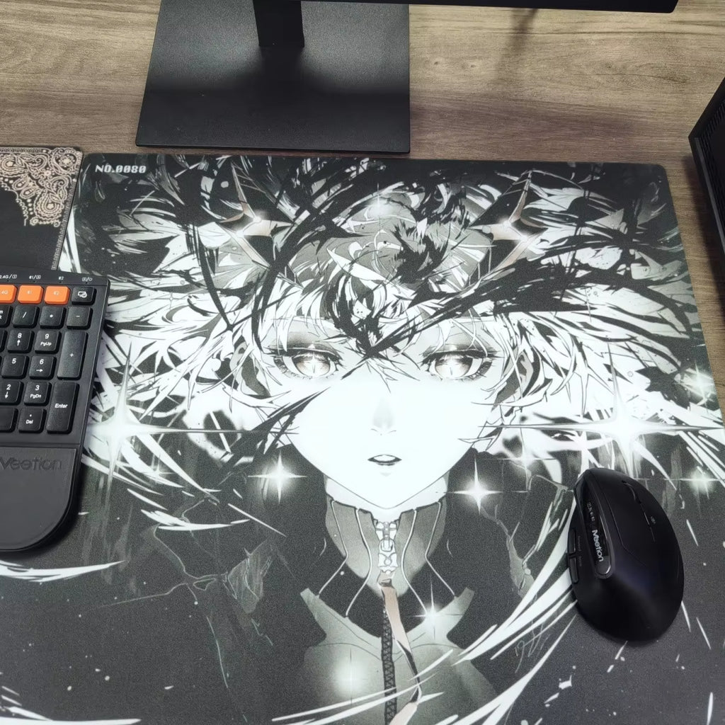 SORA Glass Gaming Mouse Pad - Smooth Frosted Surface for Ultimate Precision - Customizable Desk Mat for FPS and Office Use