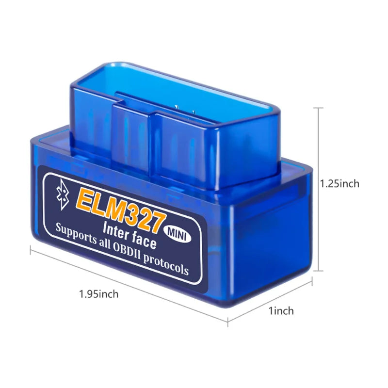 Mini Elm327 V1.5 Obd Driving Behavior Diagnostic Tool Bluetooth Interface Scanner Code Reader Tool Check Engine Diagnostic Tools