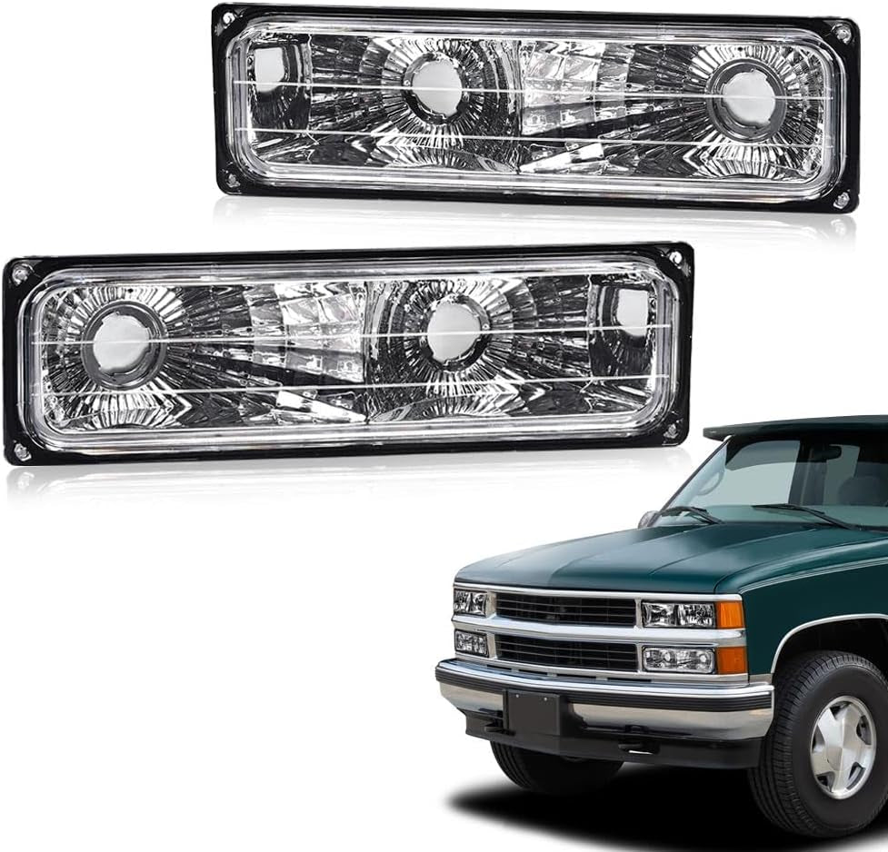 Headlight and Corner Lamp Set for 1994-1998 Chevy C/K 1500, 2500, 3500, Tahoe