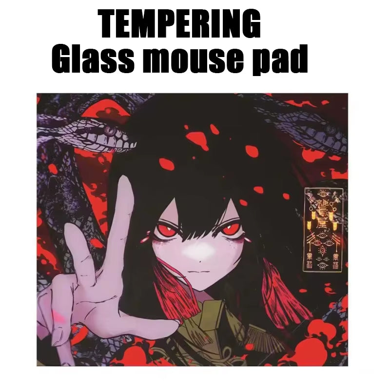 SORA Glass Gaming Mouse Pad - Smooth Frosted Surface for Ultimate Precision - Customizable Desk Mat for FPS and Office Use