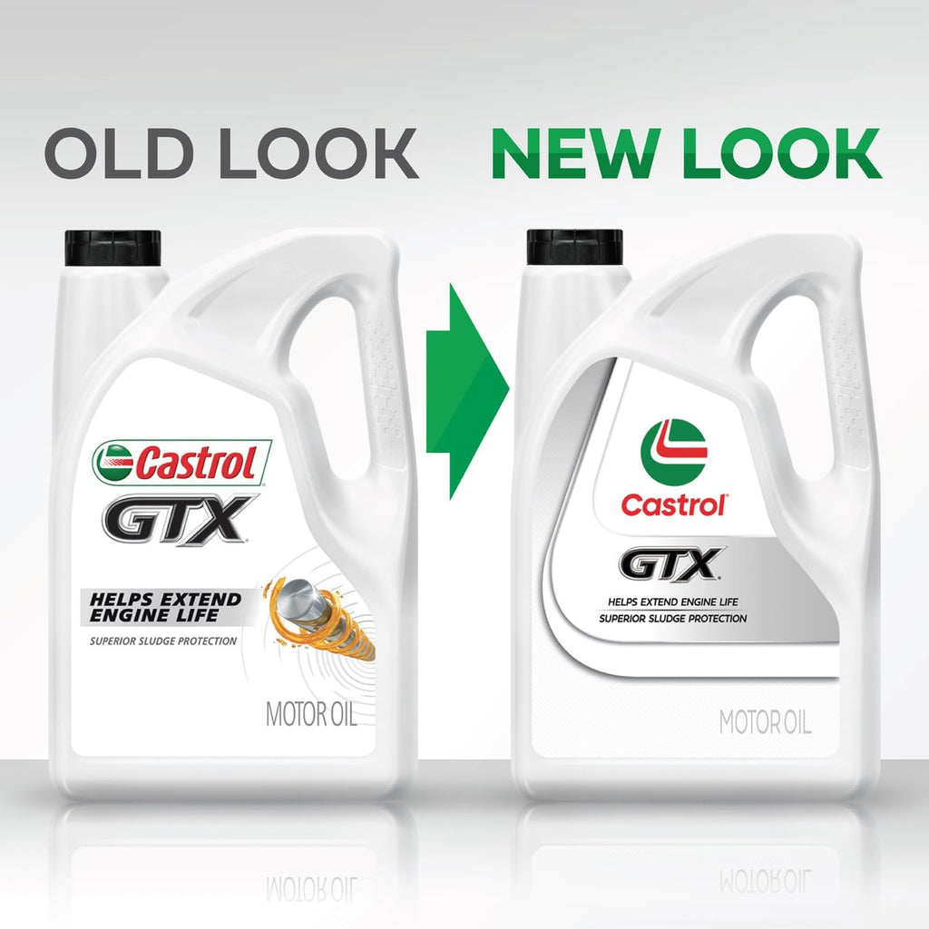 Castrol GTX 5W-30 Synthetic Blend Motor Oil, 5 Quarts