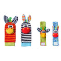Foot Finders & Wrist Rattles for Infants Toys Black and White Sensory Toys Baby Essentials for Newborn Wrist Rattle Baby Gifts