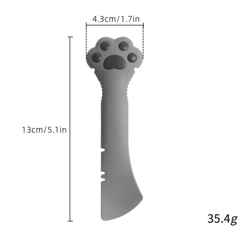 Pet Can Food Feeder Spoon with Cover - 1 Count, Ideal for Dogs and Cats, Essential Pet Feeding Accessory