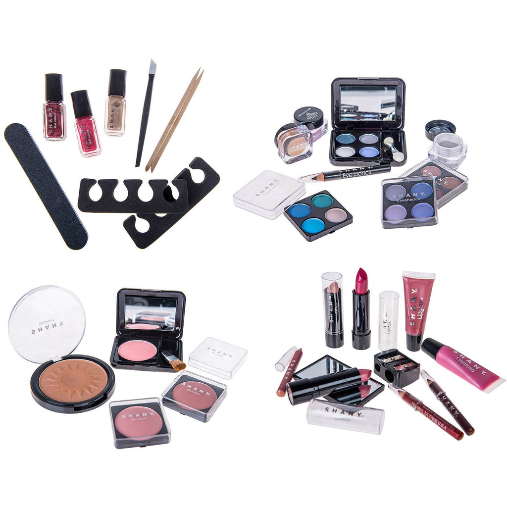 SHANY Comprehensive Makeup Trunk Set (Includes Eye Shadow Palette and Blush)