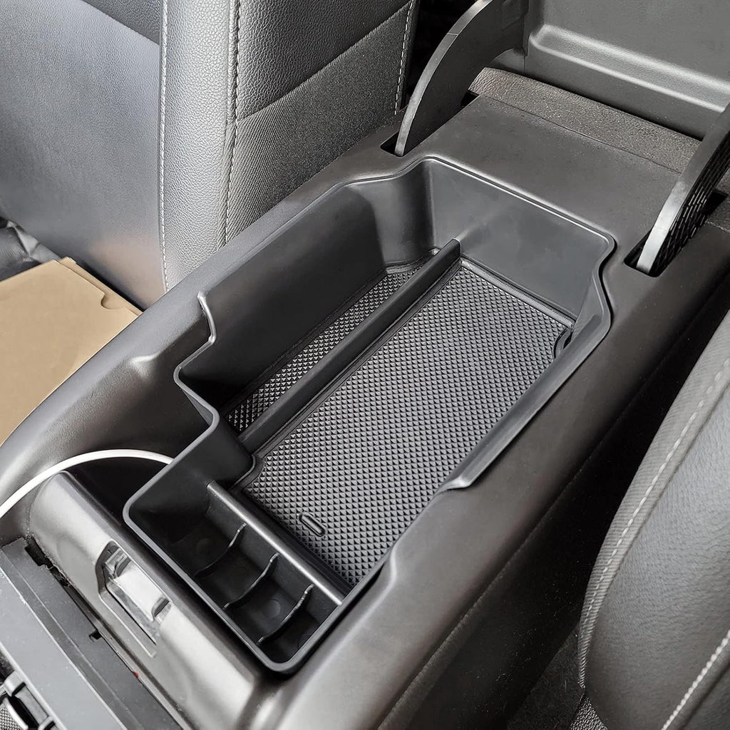 Upgrade Your Chevy Colorado/GMC Canyon 2015-2022 with PIMCAR Center Console Organizer - Stylish Black Armrest Insert Tray for Extra Storage!