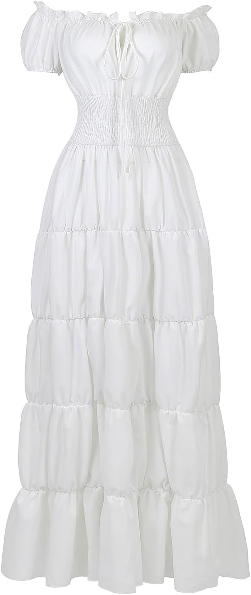 Zhitunemi Renaissance Costume Women Dress: Medieval Costumes for Women Renaissance Dresses - Peasant Cottagecore Theme Party