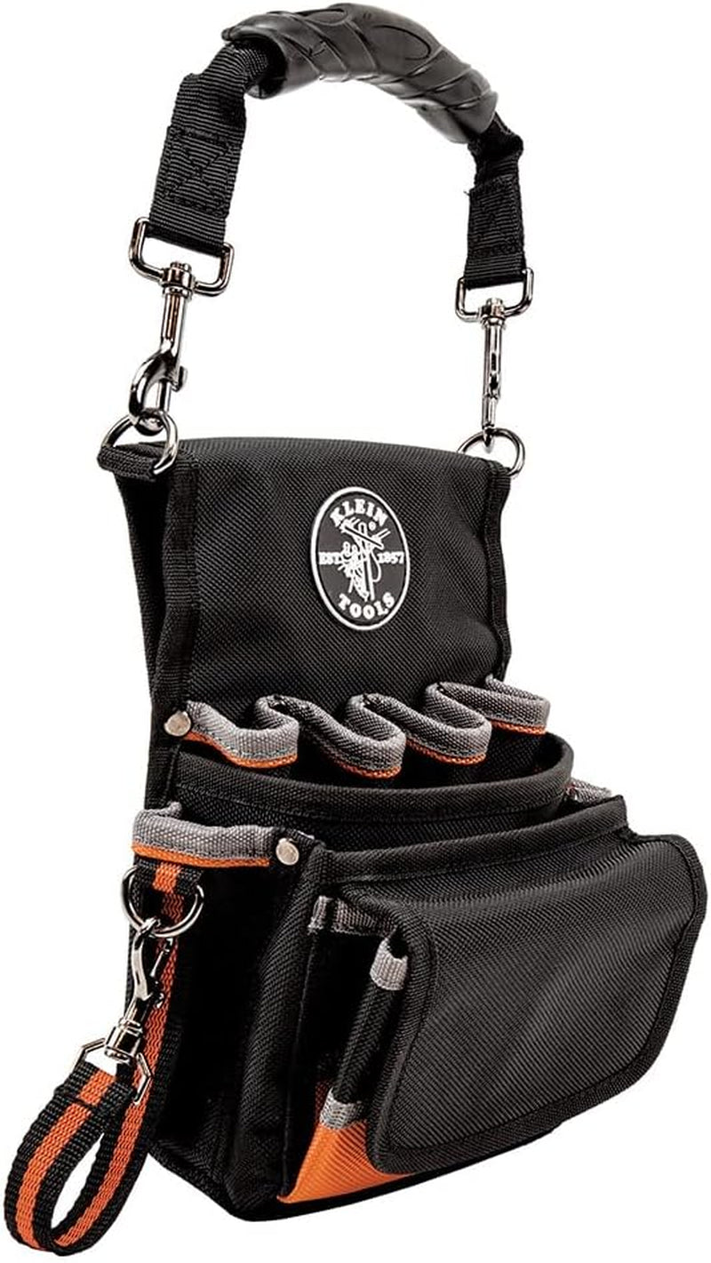 Klein Tools Tradesman Pro Tool Pouch - Durable 9 Pocket Design with Electrical Tape Holder and Reinforced Bottom