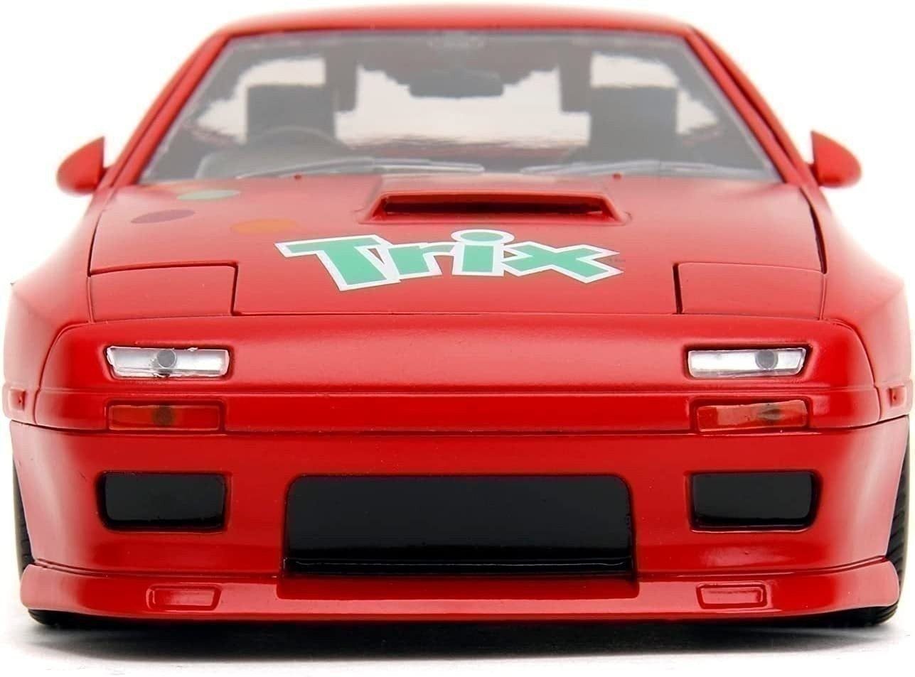 General Mills Trix 1:24 Scale 1985 Mazda RX-7 Die-Cast Model Car with 2.75" Trix Rabbit Figurine