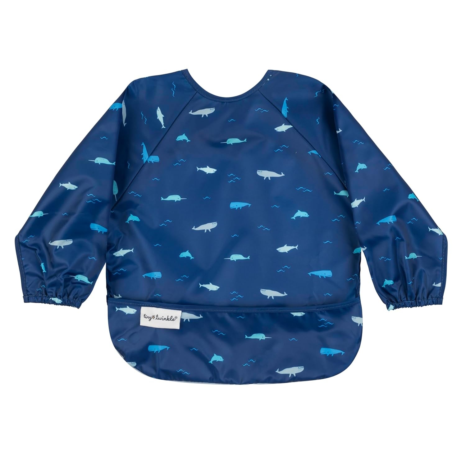 Tiny Twinkle Long Sleeve Bib for Babies & Toddlers | Waterproof Smock Bib for Eating | Machine Washable & Mess-Proof Feeding Essentials | Newborn Shower Gift (Dinosaur, 2-4Y)