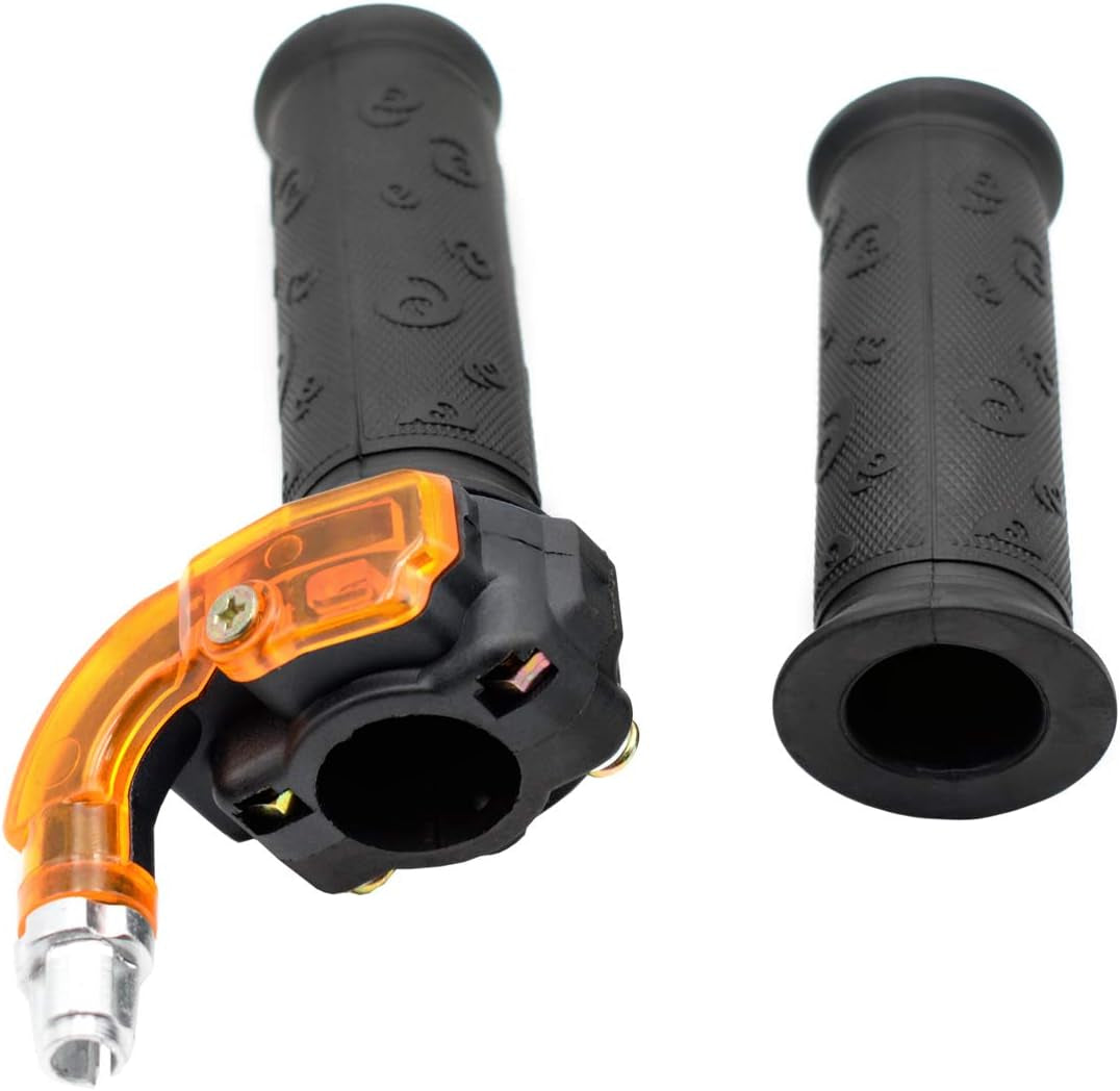 7/8" 22Mm Twist Throttle Accelerator Grip and 39" Throttle Cable for 47Cc-49Cc 2-Stroke 4 Wheeler Quad Trail Bike Mini Pit Dirt ATV Quad Pocket Motorized Bike Parts